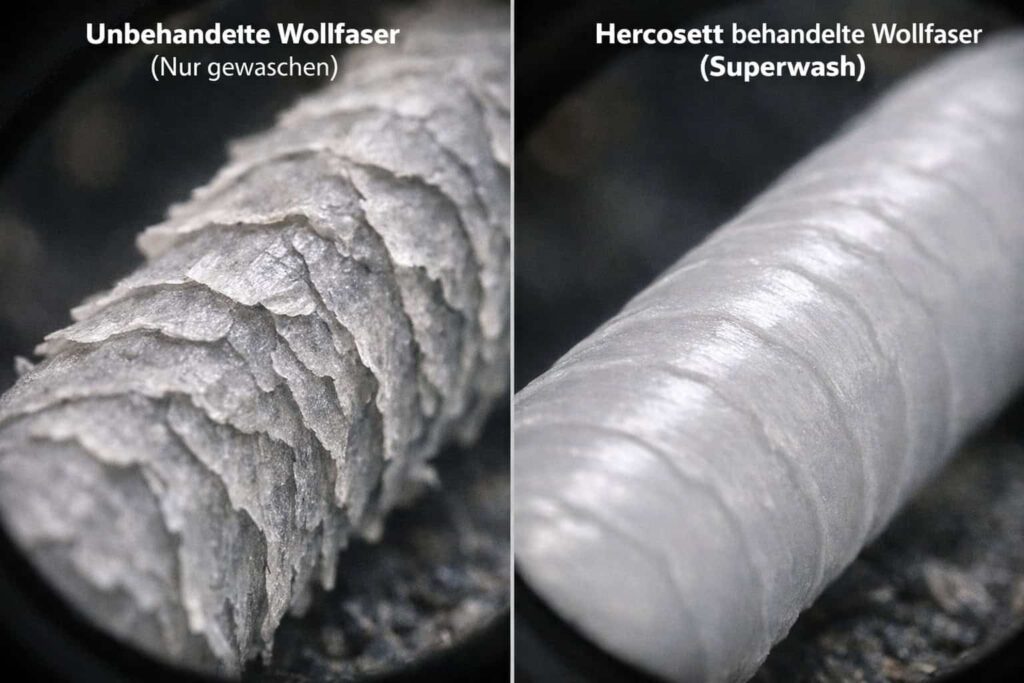 Swiss Needleworker Wollfaser Superwash Mikroskop